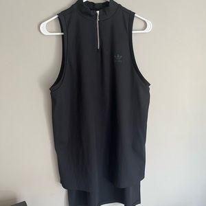 Adidas 1/4 Zip Ribbed HiLow Dress Mockneck